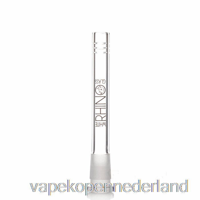 Elektronische Sigaret Vape Witte Neushoorn 19/14 Glazen Downstem 5inch